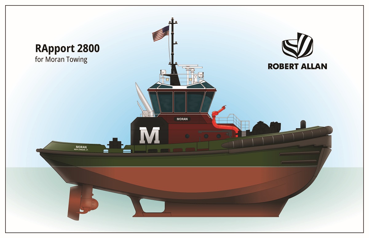 Moran Towing Corporation Enhances Fleet with Contract for Two New 80+MT Ship Assist Tugs by Master Boat Builders