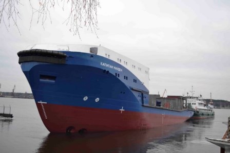 Yaroslavsky Shipbuilding Plant launches tugboat of project 23470, Kapitan Naiden