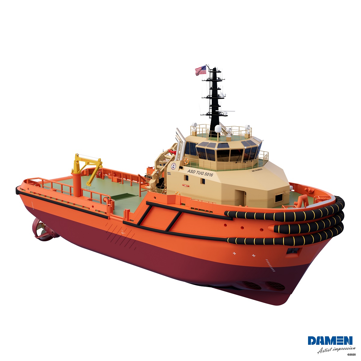 Damen to supply ASD Tug 5016 Design to Edison Chouest Offshore