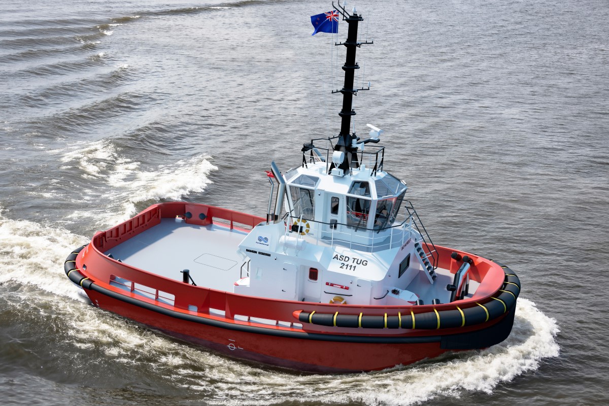 Damen Shipyards signs contract with Port Marlborough NZ for the delivery of the new ASD Tug 2111 class