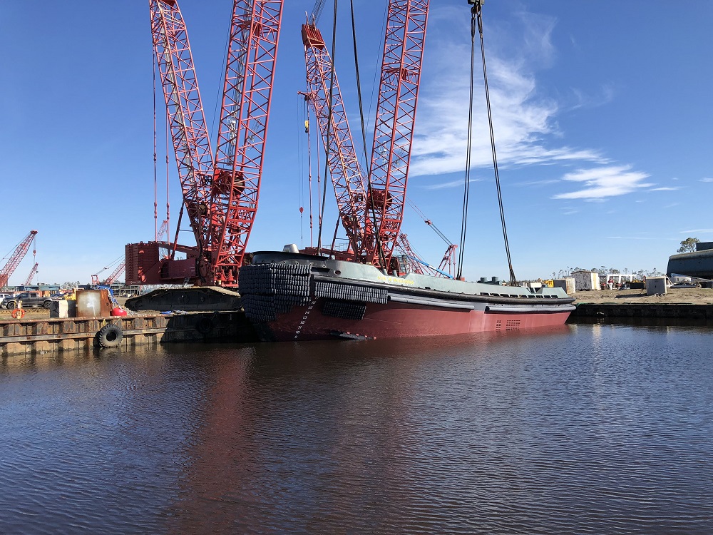Eastern Shipbuilding Group, Inc. Launches the AVA M. McALLISTER for McAllister Towing and Transportation Co., Inc.