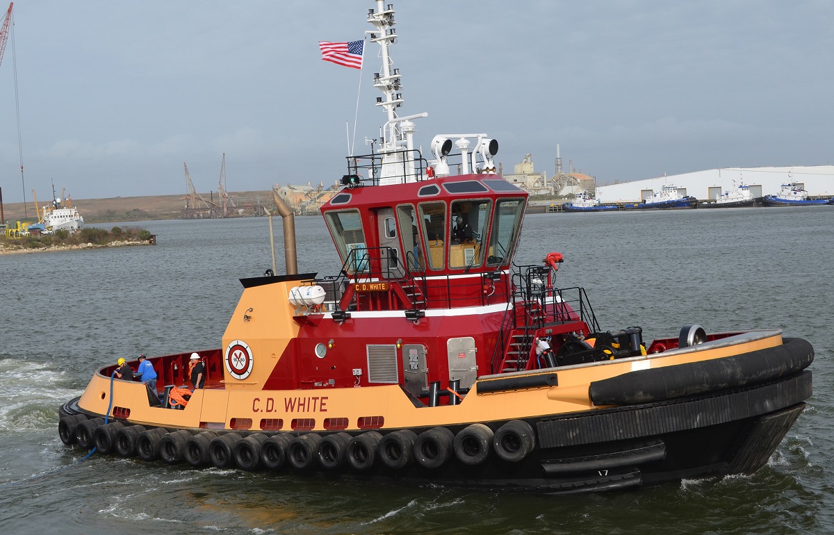 Eastern Shipbuilding Group, Inc. delivers the C.D WHITE For E.N. Bisso & Son, Inc.