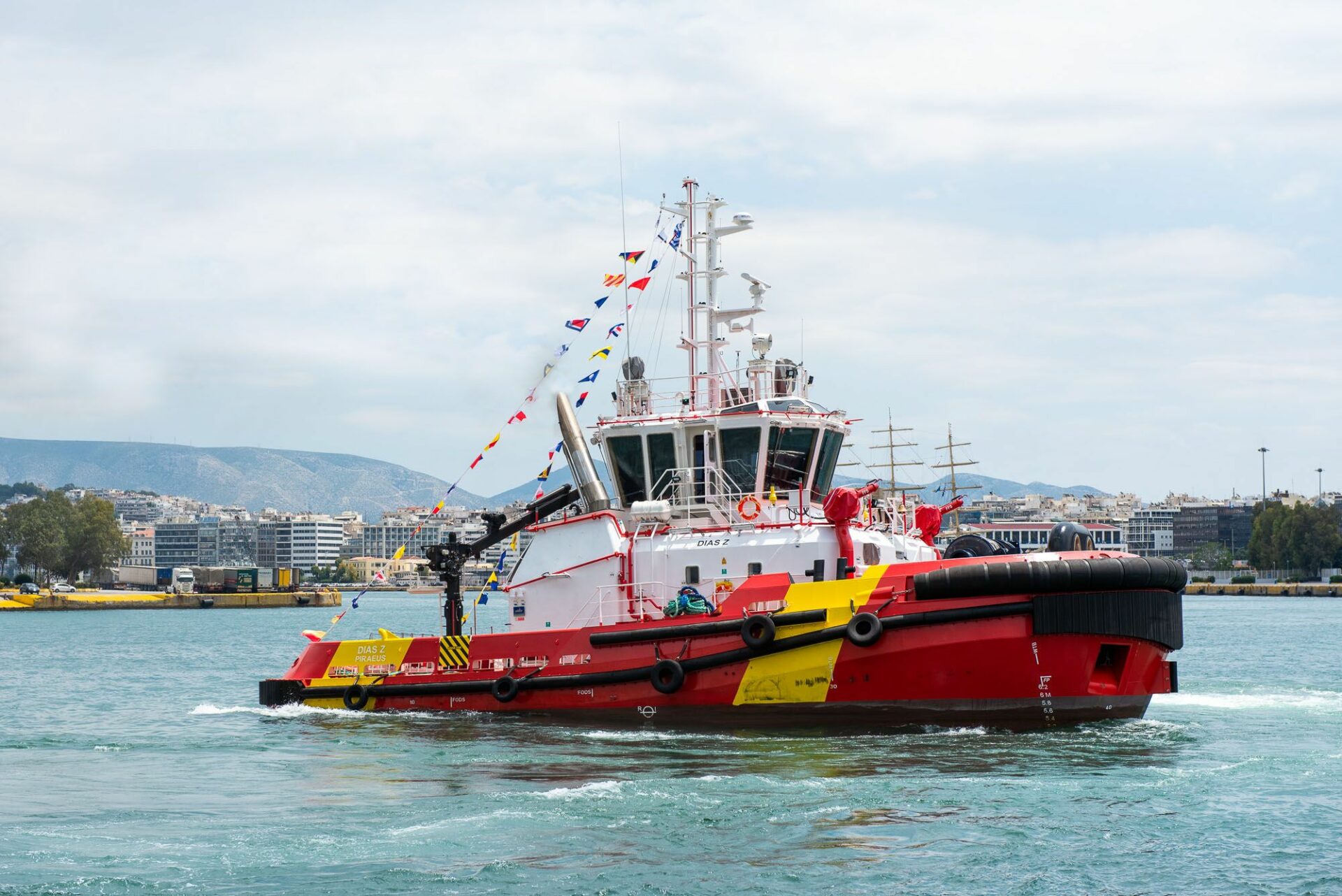 The Italian-Greek Nemeca Z has named the new tug Dias Z