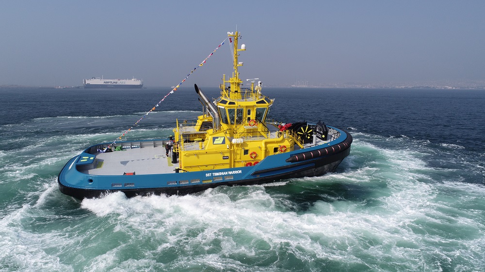 UZMAR Shipyard Delivery Ceremony of RAster 3200W tug Tsimshian Warrior to SAAM SMIT CANADA