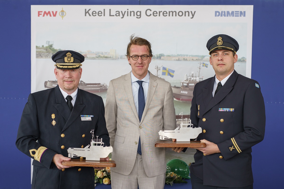 Swedish Navy honours tradition in keel laying ceremony