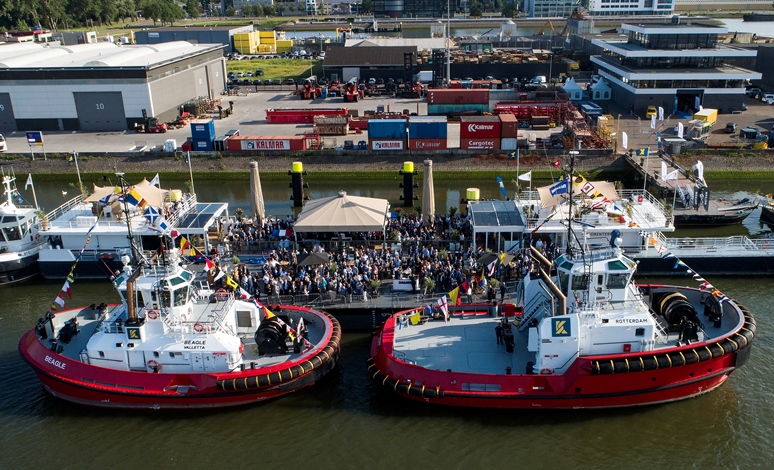 Kotug Smit Towage performs naming ceremony for tugs ‘Rotterdam’ & ‘Beagle’