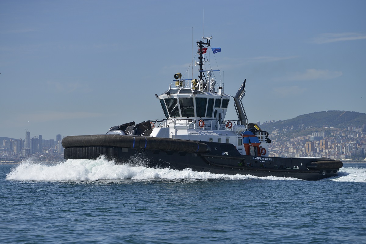 Sanmar completes second of two unique custom-designed ice-breaking tugboats