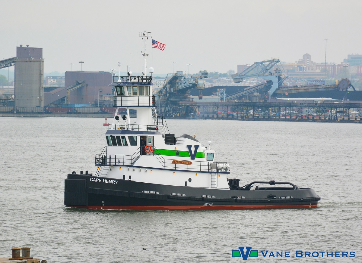 Vane Brothers taking delivery of the 3,000-horsepower tug Cape Henry