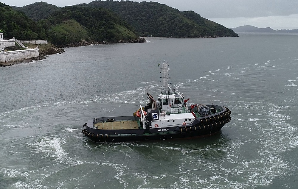 WS Sirius – The most powerful harbour and ocean going tugboat enters service in Brasil
